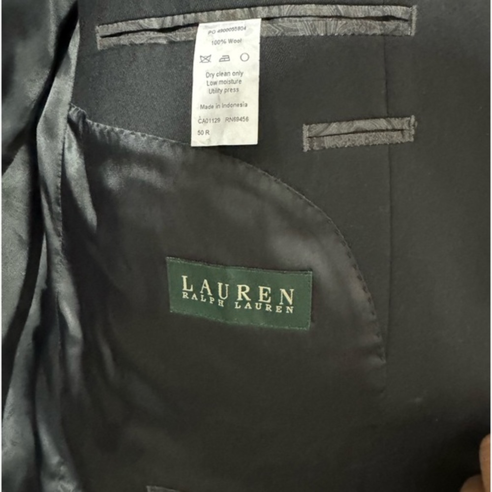 Ralph Lauren Black Blazer, Size 50R